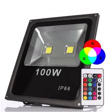 3599 - REFLETOR LED 100W RGB IP65 BIVOLT